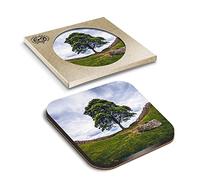 1 x Eco Boxed Cork Coasters - Hadrian's Wall Northumberland Drink Cup Mug Glass Table Mat #2196