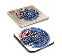 1 x Eco Boxed Cork Coasters - Sydney Australia Australian Flag Drink Cup Mug Glass Table Mat #6113