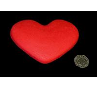 1 x Edible 3D Extra Large 14cm Wide Red Heart, 20 colours, toppers, decorations cake, (Red)