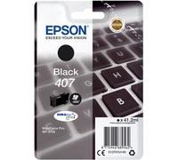 1 x Epson 407 Black Original OEM Inkjet Cartridge - 2600 Pages - T07U1