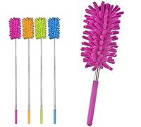 1 x EXTENDING TELESCOPIC MICROFIBRE CLEANING MULTIFUNCTIONAL DUSTER, FEATHER BRUSH, 1 RANDOM COLOUR SENT