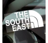 1 x F22E Sticker The South East Sign Car Window Hiking Climbing Walk Walking Vinyl Label Decal Vehicle Van Outdoor Adventure JDM Dub Euro Bumper (Externally to Smooth Surfaces)
