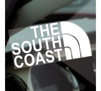 1 x F25E Sticker The South Coast Sign Car Window Hiking Climbing Walk Walking Vinyl Label Decal Vehicle Van Outdoor Adventure JDM Dub Euro Bumper (Externally to Smooth Surfaces)