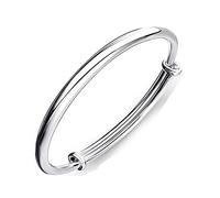 1 X Fashion Women Jewelry Solid 925 Sterling Silver Bangle Bracelet Gift