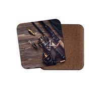 1 x Fishing Tackle Coaster - Fish Lures Rod Sport Dad Brother Uncle #14415