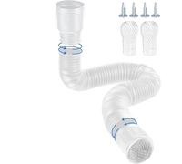 1 x flexible downpipe extension, gutter hose for 80/100 mm pipes