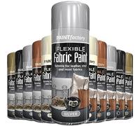 1 x Flexible Fabric Silver 200ml, Spray Paint Leather Vinyl Textile Clothes Fast Drying