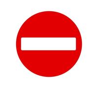 1 x floor stop sign - social distancing landscape floor safety sign self adhesive vinyl weather proof label sticker - 15cm x 15cm - (SC-07)