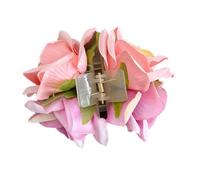 1 x Flower Hair Clip, Non-Slip Hair Clip, Flower, Women's Hair Pins, Hawaiian Hair Clip, Cute Hair Accessories, Flower Hair Clip for Girls, Thick/Thin Hair, Party, Beach, Wedding, Pink + Pink Purple