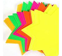 1 x Fluorescent 2.5-Inch Flash Stars Card (Pack of 60)