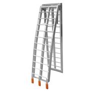 1 x Folding Loading Ramp Aluminium Motorcycle Bike Motorbike 500KG Strap Garage Workshop Automotive 2210mm x 285mm