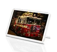 1 x Fridge Magnet -New York Fire Engine Classic Fridge Magnet - Red Truck Emergency Fun Gift #14548