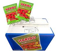 1 x FULL BOX OF HARIBO SWEETS (GIANT STRAWBS 160g (12 Packs))