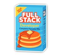 1 x Full Stack Developer Complete Pancake Mix Giant Sticker 300mm