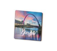 1 x Glasgow Square Magnet - Scotland Scottish City Travel Holiday Fridge Magnetic Travel Holiday Family Friend Women Men #82336