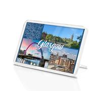 1 x Glasgow Square Magnet - Scotland UK Landmarks City Travel Holiday Fridge Magnetic Travel Souvenir Holiday Family Friend Women Men #83187
