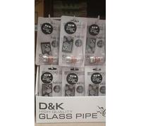 1 X Glass Smoking Pipe with 5 Screens, Random Colours