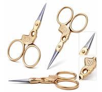 1 x Gold Plated Swan Shape Embroidery Scissors, 3 Inch, Small Precision Blades for Sewing, Nail, Cuticle and Eyebrow Trimming
