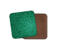 1 x Green Cannabis Pattern Coaster - Weed Plant Spliff Smoke Leaf Leaves #16525