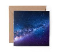 1 x Greeting Card Amazing Stars Outer Space Nebula - Blank Birthday Celebration Anniversary #8499