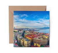 1 x Greeting Card Bay of Naples Italy Italian Beach - Blank Birthday Celebration Anniversary #21926