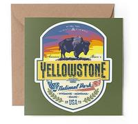 1 x Greeting Card - Bear Baribal Park Yellowstone - Blank Birthday Celebration Anniversary #59650