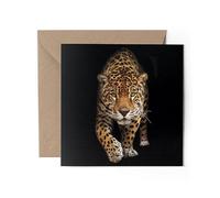 1 x Greeting Card - Big Cat Wild Animal Spotted Panther Leopard Hunter Carnivore Gift #71035
