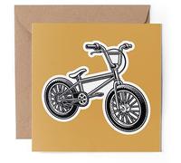 1 x Greeting Card - BMX Bike Stunt Biker Bicycle - Blank Birthday Celebration Anniversary #59619