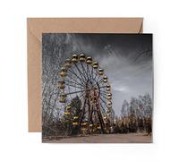 1 x Greeting Card Chernobyl Pripyat Ukraine - Blank Birthday Celebration Anniversary #2347