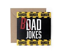 1 x Greeting Card - Danger Bad Dad Jokes Funny Father Grandad Fathers Father's Day Happy Birthday Travel Funny Love Girls Boys Friend #80228
