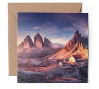 1 x Greeting Card - Dolomites Italy Italian Alps Mountains - Blank Birthday Celebration Anniversary #52813