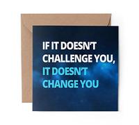 1 x Greeting Card Fitness Motivation Quotes Gym - Blank Birthday Celebration Anniversary #45026