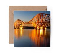 1 x Greeting Card Forth Rail Bridge Edinburgh Scotland - Blank Birthday Celebration Anniversary #12746
