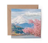 1 x Greeting Card Japan Mount Fuji - Blank Birthday Celebration Anniversary #14403