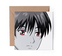 1 x Greeting Card Manga Anime Boy Man Japanese - Blank Birthday Celebration Anniversary #45668