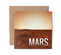 1 x Greeting Card Mars Planet Space NASA - Blank Birthday Celebration Anniversary #8223