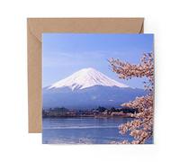 1 x Greeting Card Mount Fuji Japan Mountain Japanese - Blank Birthday Celebration Anniversary #8986