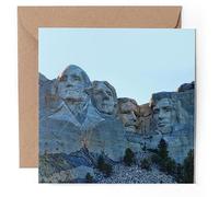1 x Greeting Card - Mount Rushmore America USA - Blank Birthday Celebration Anniversary #51512