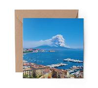 1 x Greeting Card Mount Vesuvius Italy Volcano - Blank Birthday Celebration Anniversary #3497
