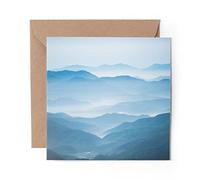 1 x Greeting Card Mountains South Korea Korean - Blank Birthday Celebration Anniversary #3372