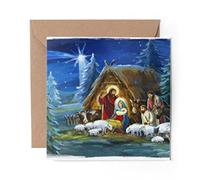 1 x Greeting Card Nativity Scene Christmas Traditional - Blank Birthday Celebration Anniversary #16504