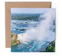 1 x Greeting Card - Niagara Falls Aerial Canada - Blank Birthday Celebration Anniversary #51559