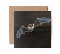 1 x Greeting Card Pipistrelle Gothic Flying Bat - Blank Birthday Celebration Anniversary #15730