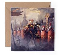 1 x Greeting Card - Roman Soldiers Army General History - Blank Birthday Celebration Anniversary #53378
