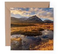 1 x Greeting Card - Sunrise Rannoch Moor Mountains - Blank Birthday Celebration Anniversary #52178