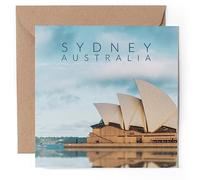 1 x Greeting Card - Sydney Opera House Australia - Blank Birthday Celebration Anniversary #63300