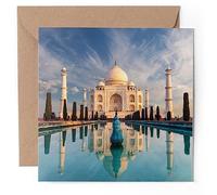 1 x Greeting Card - Taj Mahal India Agra Famous Building - Blank Birthday Celebration Anniversary #52222