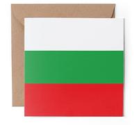 1 x Greeting Card - Traditional Bulgarian Flag Bulgaria - Blank Birthday Celebration Anniversary #56127