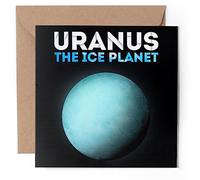 1 x Greeting Card - Uranus The Ice Planet Planet - Blank Birthday Celebration Anniversary #63332