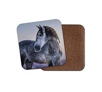 1 x Grey Andalusian Horse Coaster - Spanish Spain Pony Equestrian Girls #12472
